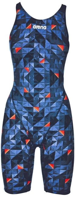 Combinaison De Natation Femme Arena Powerskin ST 2.0 Dos Ouvert Turquoise /Orange -Nagez à Votre Guise 000812 801