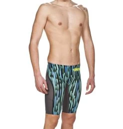 Combinaison De Natation Homme Arena Carbon Ultra Edition 2018 Blue Drops Fluo Yellow