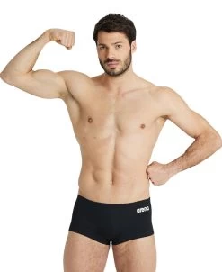 Short De Bain Taille Basse Arena Homme Team Uni Noir