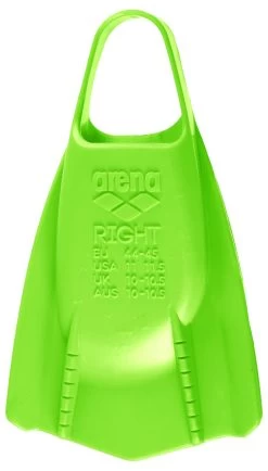 Palmes Courtes De Natation Silicone Arena Powerfin Pro Acid Lime -Nagez à Votre Guise 1e207 065 powerfin pro 006 b s