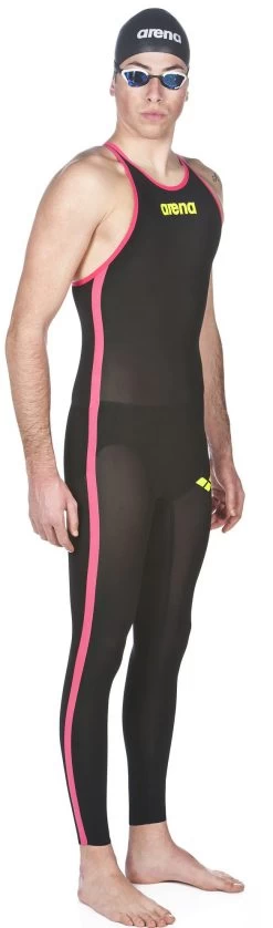 Combinaison De Natation Eau Libre Homme Arena Powerskin R-Evo+ Open Water Dos Fermé Black / Fluo Yellow -Nagez à Votre Guise 27912503 004