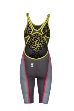 Combinaison De Natation Femme Arena Carbon Ultra Dos Ouvert Dark Grey/ Fluo Yellow -Nagez à Votre Guise 2a312 546 w pwskin carbon ultra fbslob 006 b s