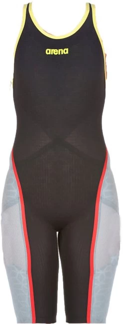 Combinaison De Natation Femme Arena Carbon Ultra Dos Ouvert Dark Grey/ Fluo Yellow -Nagez à Votre Guise 2a805546 001 0