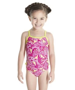 Maillot De Bain Speedo Enfant Fille Starfizz Frill Rose 972B845