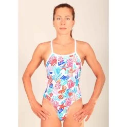 Maillot De Bain De Natation Femme Mako Aumakua Coral White