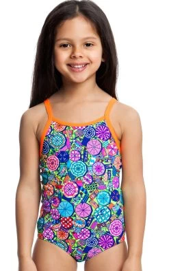 Maillot De Bain Funkita Enfant Fille Bondi Brollies Multicolore