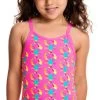 Maillot De Bain Funkita Enfant Fille Cray Cray Rose