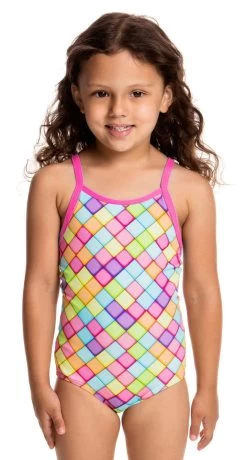 Maillot De Bain Funkita Enfant Fille Powder Puff Multicolore