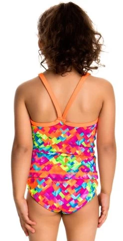 Maillot De Bain Funkita 2 Pièces Enfant Fille Stroke Rate Multicolore -Nagez à Votre Guise fg04t stroke rate 04 0