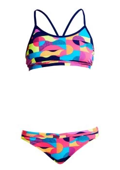 Maillot De Bain Funkita 2 Pièces Fille Mad Mist Rose -Nagez à Votre Guise fs02g mad mist 1699 0