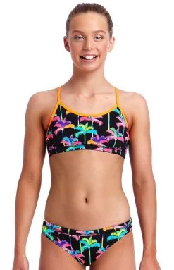 Maillot De Bain Funkita 2 Pièces Fille Palm Drive Noir