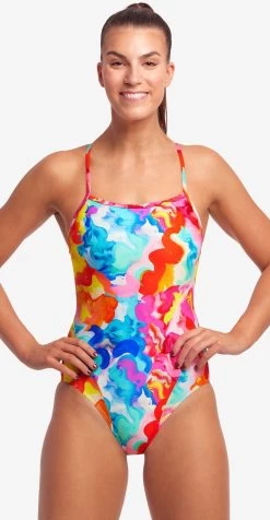 Maillot De Bain Funkita Femme Single Strap - Messy Monet -Nagez à Votre Guise fs15l71536 1