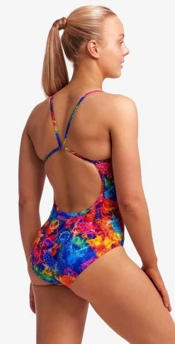 Maillot De Bain Funkita Femme Single Strap - Ocean Galaxy -Nagez à Votre Guise fs15l71552 4