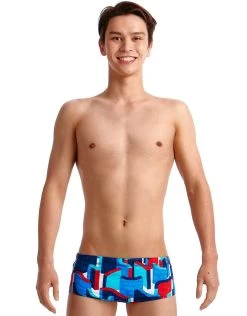 Maillot De Bain Funky Trunks Garçon Block Rock Bleu