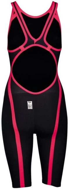 Combinaison De Natation Femme Arena Carbon Flex Vx Dos Ouvert Dark Grey / Fluo Red -Nagez à Votre Guise fx face b