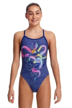 Maillot De Bain Funkita Fille Single Strap Snake It Off