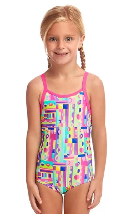 Maillot De Bain Funkita Enfant Fille Jiggy Saw Rose