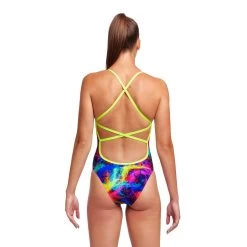 Maillot De Bain Funkita Femme Strapped In - Solar Flares -Nagez à Votre Guise ladies solar d