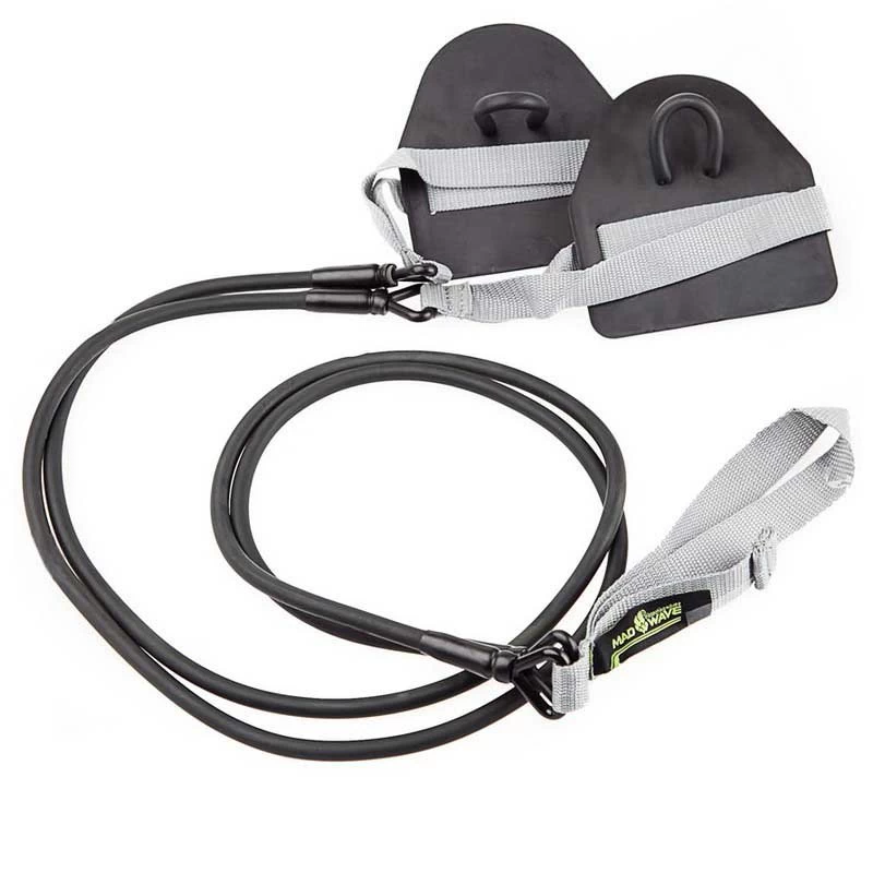 Matériel D'entraînement, Musculation Hors De L'eau Madwave Elastiques Avec Plaquettes Grise 1 Matériel D'entraînement, Musculation Hors De L'eau Madwave Elastiques Avec Plaquettes Grise