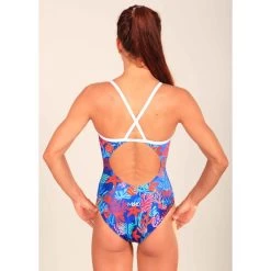 Maillot De Bain De Natation Femme Mako Nereid Coral Blue -Nagez à Votre Guise nereid coral blue3