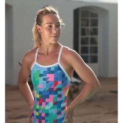 Maillot De Bain De Natation Femme Mako Nereid Pixel -Nagez à Votre Guise nereid pixel4