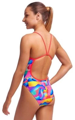 Maillot De Bain Funkita Fille Single Strap - Radar Rage -Nagez à Votre Guise radar rage girls4