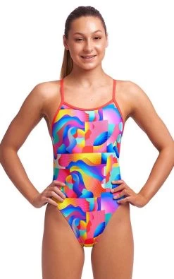 Maillot De Bain Funkita Fille Single Strap - Radar Rage -Nagez à Votre Guise radar rage girls5