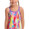 Maillot De Bain Funkita Enfant Fille Splat Stat Rose
