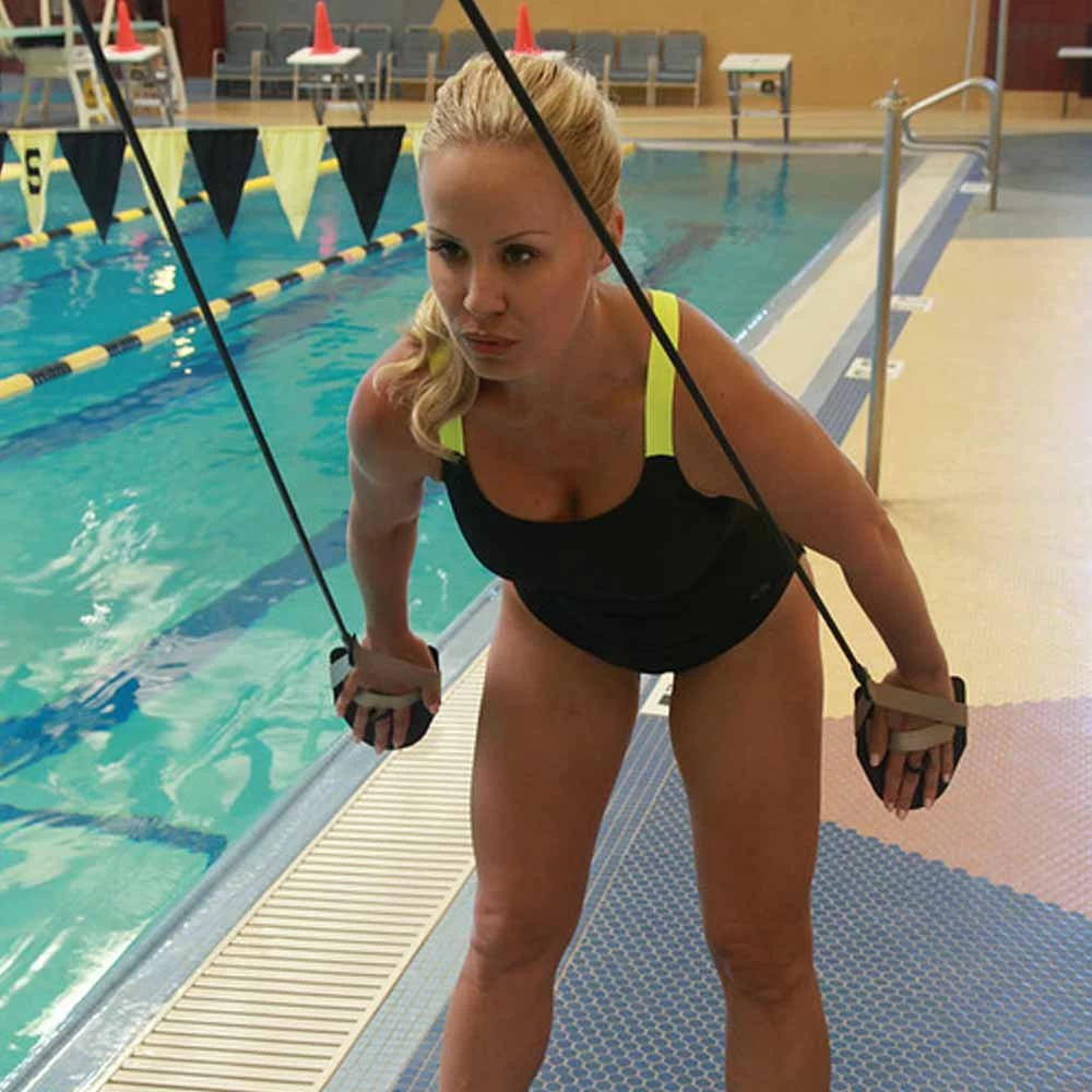 Matériel D'entraînement, Musculation Hors De L'eau Madwave Elastiques Avec Plaquettes Jaune 2 Matériel D'entraînement, Musculation Hors De L'eau Madwave Elastiques Avec Plaquettes Jaune – Image 2