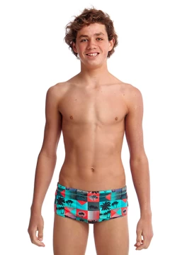 Maillot De Bain Funky Trunks Garçon Sunset Strip Vert