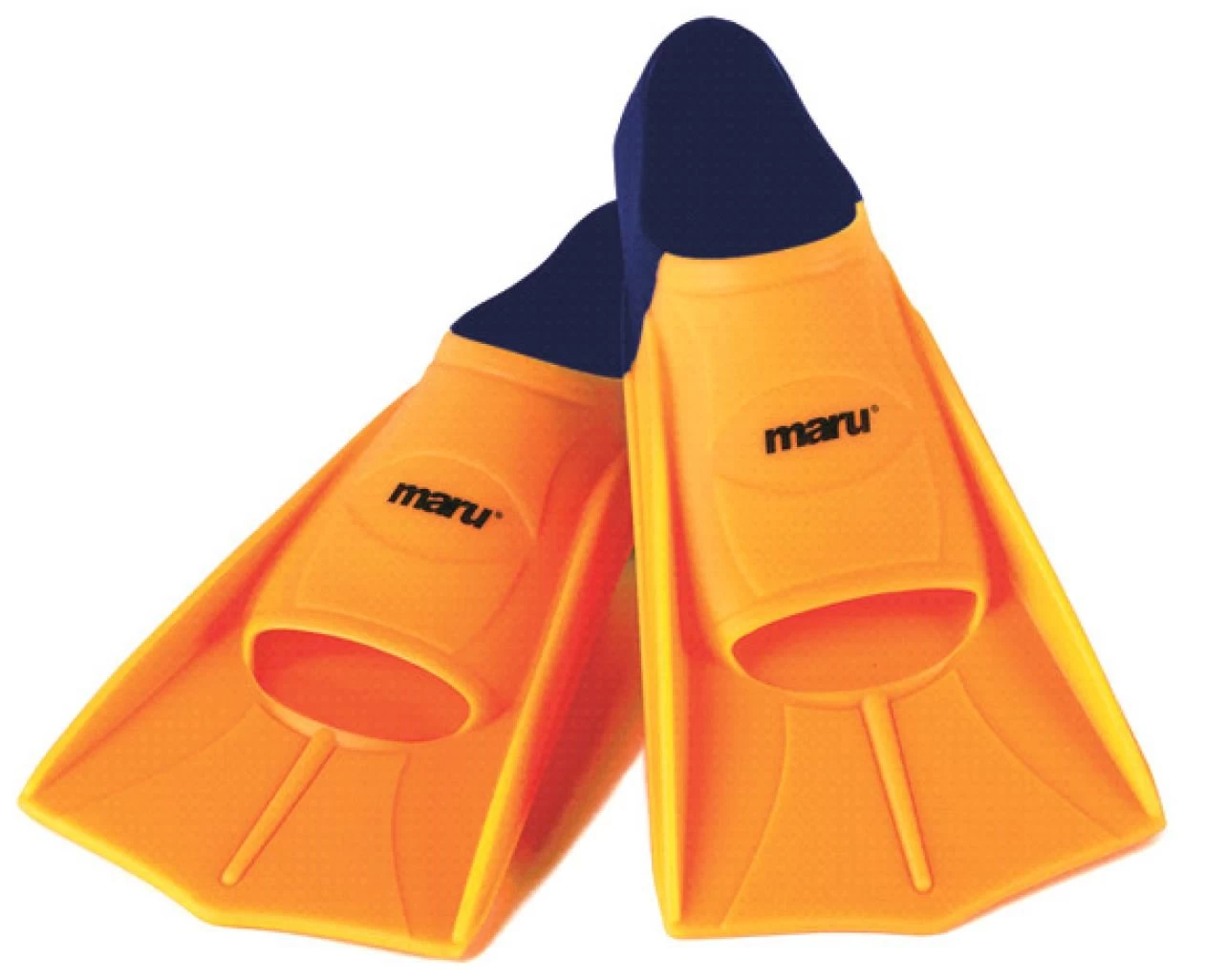 Palmes De Natation Maru Neon Orange / Navy 1 Palmes De Natation Maru Neon Orange / Navy